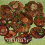 Rovellons (níscalos) a la plancha