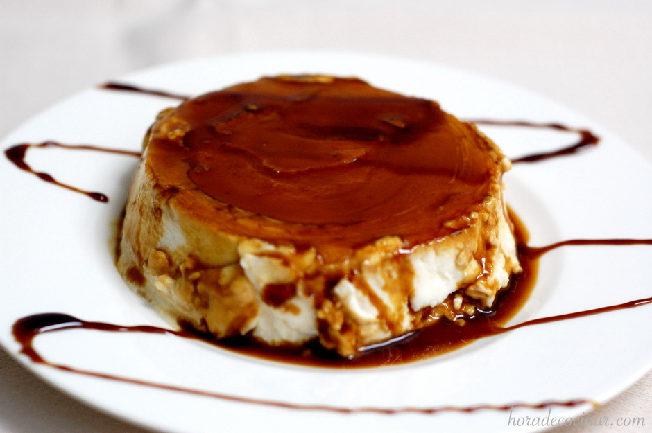 Flan de queso mascarpone