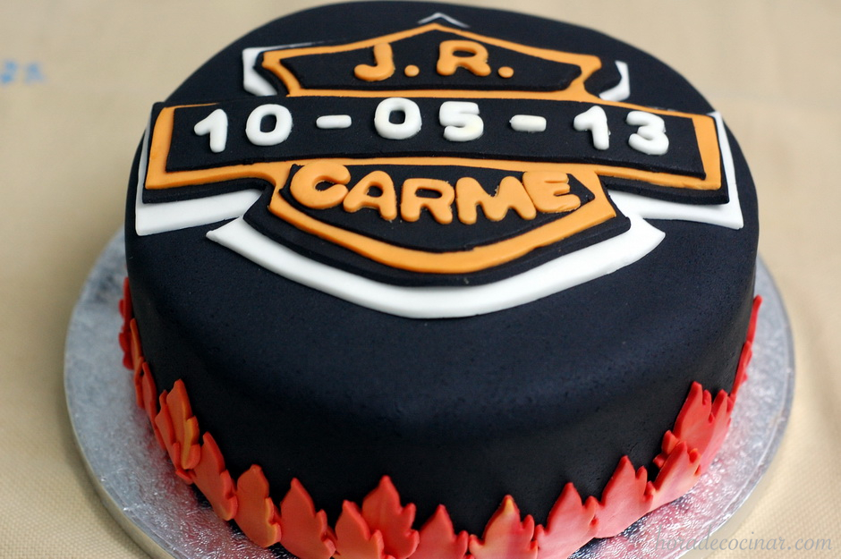 Tarta Aniversario Harley Davidson