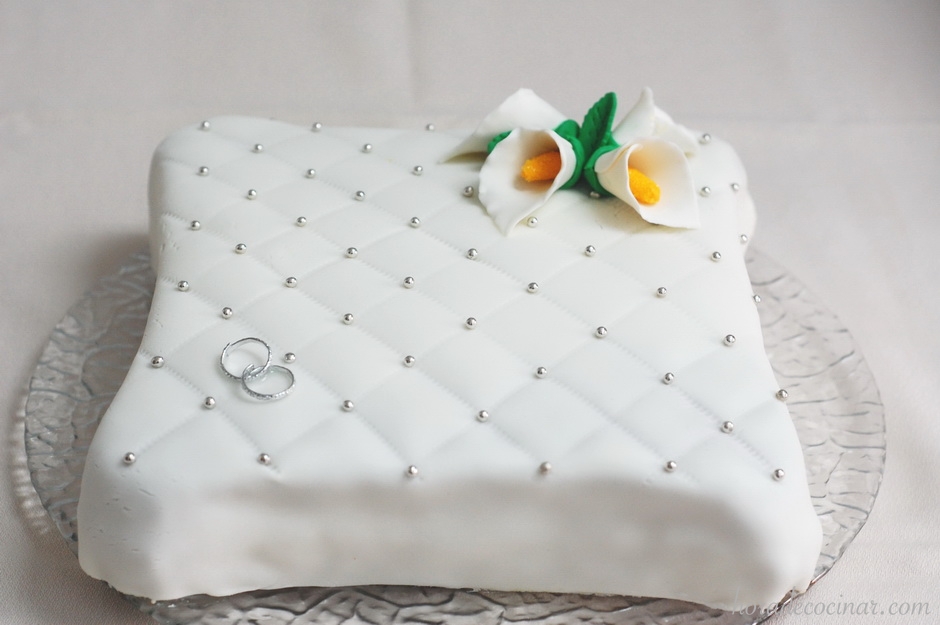 Tarta fondant 20 aniversario de boda