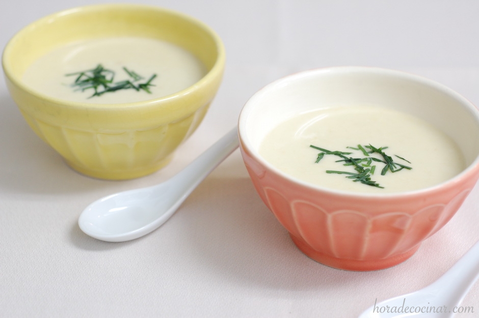 Vichyssoise (crema de puerros)