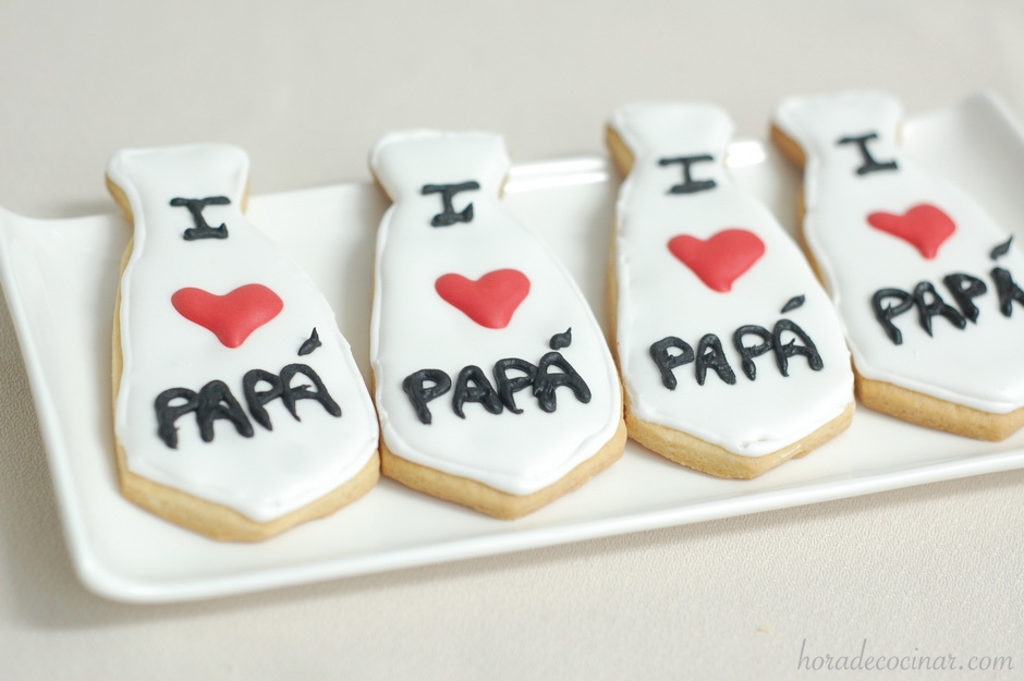 Galletas corbata para el día del Padre