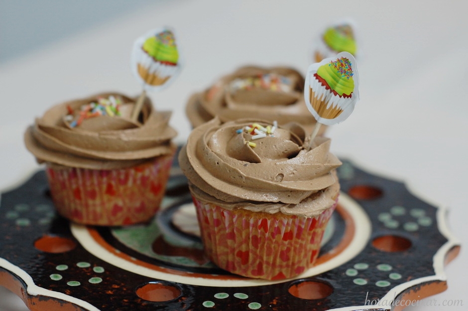 Cupcakes de chocolate