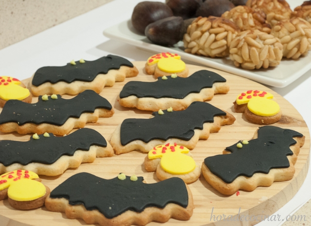 Galletas de mantequilla de Halloween (murciélago)