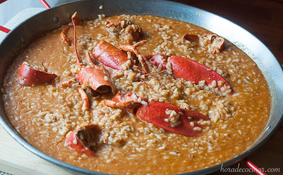 Arroz caldoso con bogavante