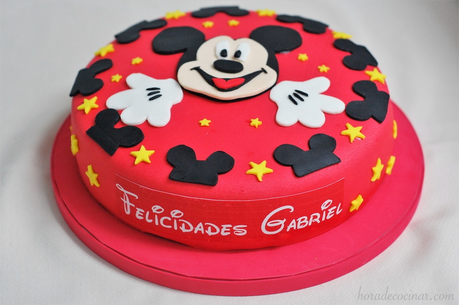 TARTA FONDANT MICKEY MOUSE