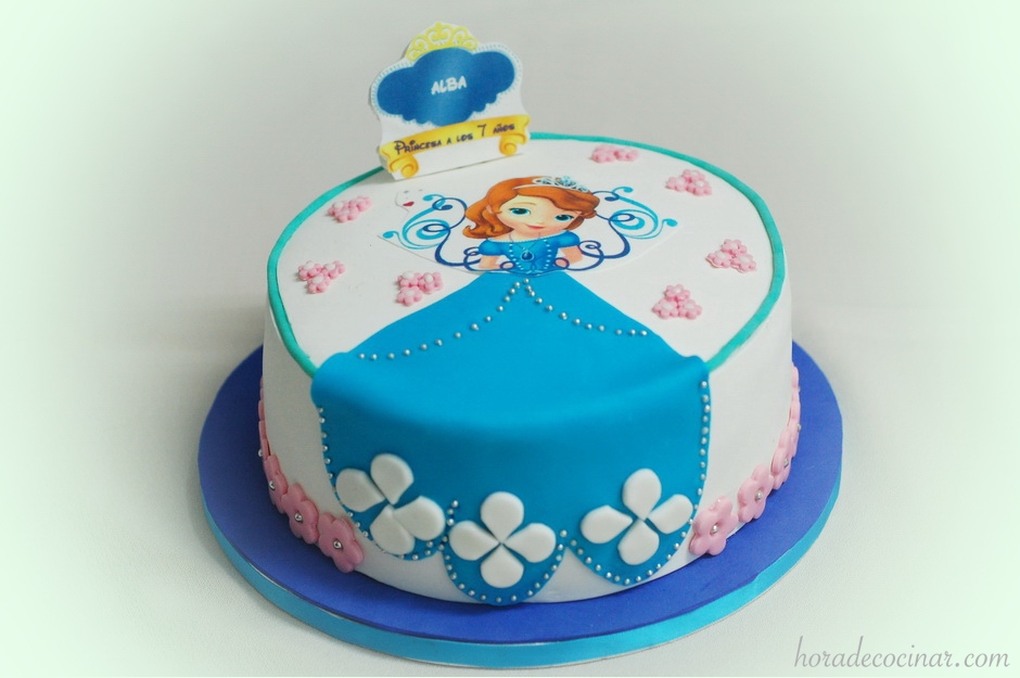 TARTA FONDANT PRINCESA SOFIA