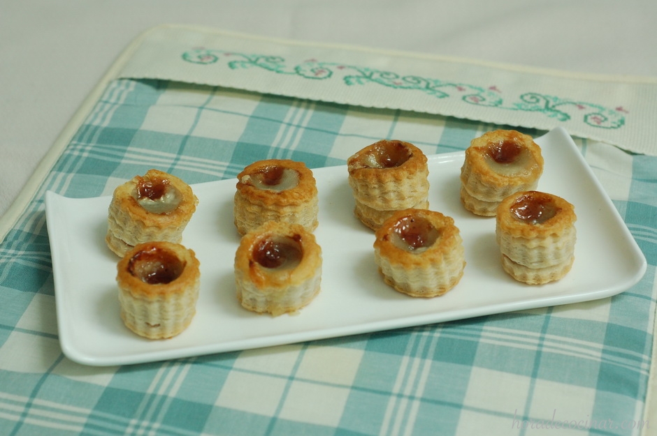 Volovan o Vol-au-vent de queso de cabra