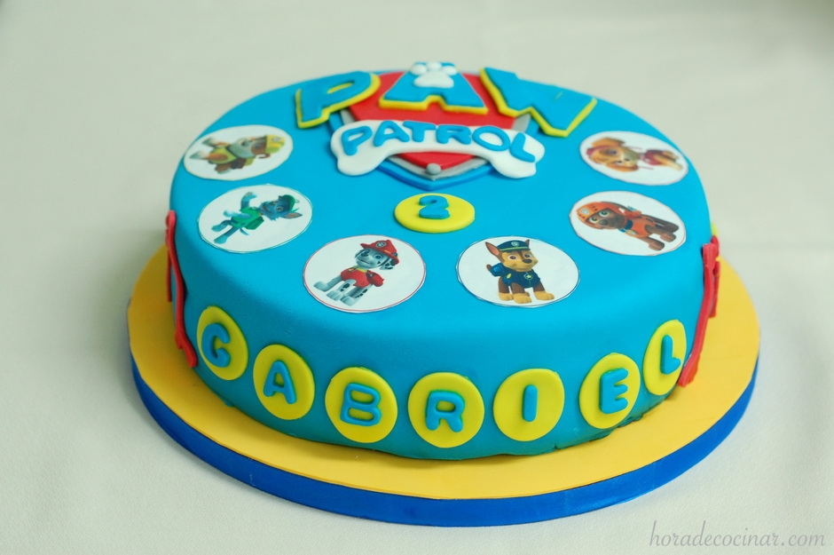 Tarta fondant Patrulla Canina 2