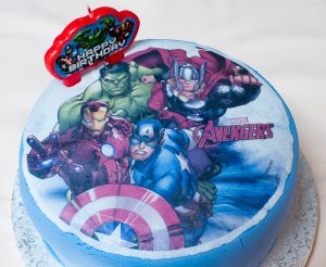 Tarta fondant Avengers