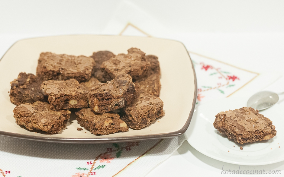 Brownie de chocolate y nueces