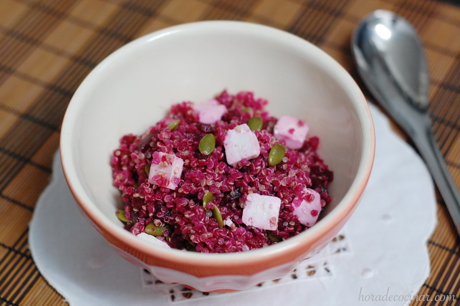 Quinoa con remolacha