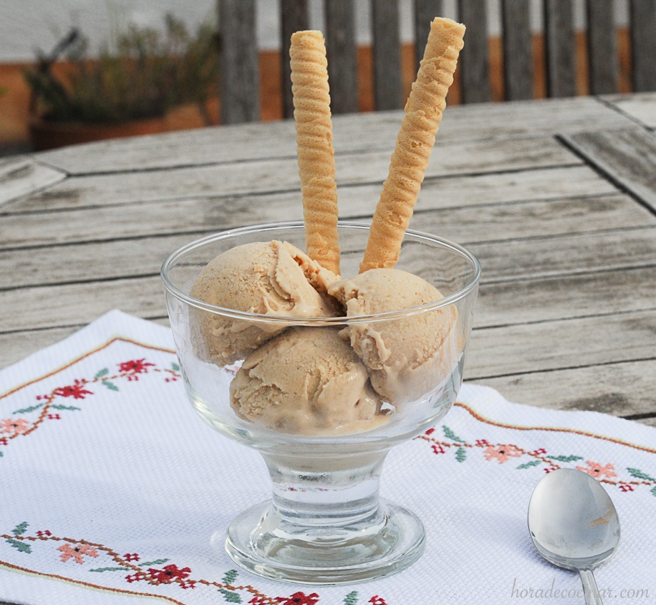 Helado de turrón de Jijona