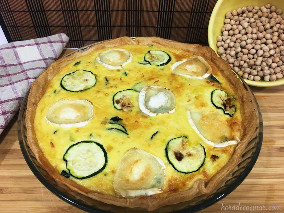 Quiche de calabacin y queso de cabra