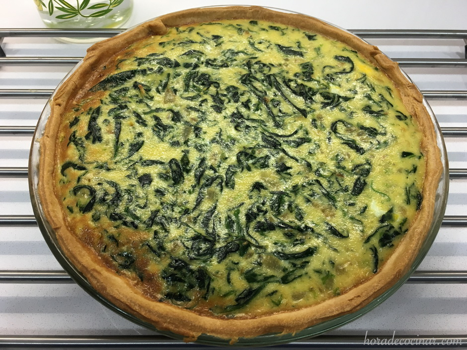 Quiche de espinacas y gorgonzola